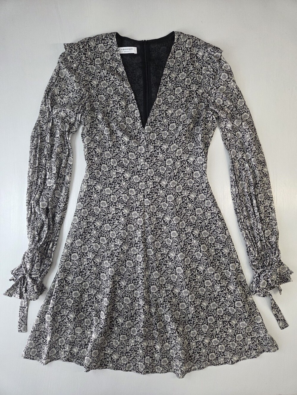 Philosophy di Lorenzo Serafini Floral V-Neck Dress